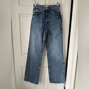 Zara Women's High Rise Blue Jeans